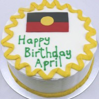 Aboriginal Flag Cake